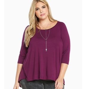 Torrid Embroidered Back Tunic Top